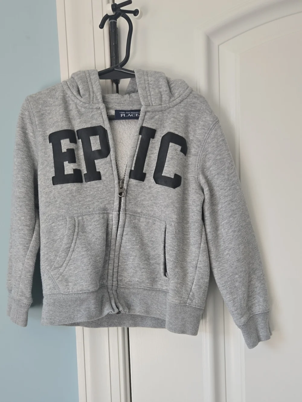 The Children's Place Gray 'EPIC' Full-Zip Hooded Sweatshirt